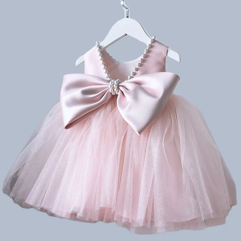 2023 Baby Girl Pink Lace Dress Vestido Vestido para Crianças Girl Party Dress Tutu Vestido para Criança Meninas Tutu Princesa Saia Set