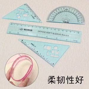 Juego de reglas flexibles de dibujo para estudiantes escolares, lote maestro suave de PVC, Color de Pvc suave para reglas, productos de papelería - Product Image 4