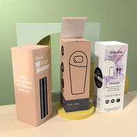 Boîtes d'emballage personnalisées en papier kraft recyclé pour gobelets, mugs et bouteilles d'eau, idéales pour l'expédition et la présentation en gros