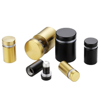M19 M25 Acier Inoxydable A2 A4 A2-70 A2-80 A4-70 A4-80 Finition Dorée Placage Enseigne Murale Verre Standoff