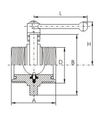 Shgl Cấp Thực Phẩm SS304 <span class=keywords><strong>316L</strong></span> Vệ Sinh Thép Không Gỉ Của Nhãn Hiệu Chủ Đề Van Bướm - Product Image 2