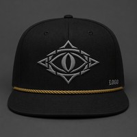 Casquette Trucker 5 Panneaux Vintage Personnalisée avec Broderie, Visière en Mousse et Filet, Style Urbain Chicano Côte Ouest, Vente en Gros