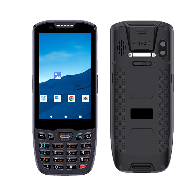 Factory OEM 4.4inch Rugged Handheld PDA Android13 1D 2D Barcode Scanner NFC WIFI 4G MTK Processor Keypad Retail/Warehouse