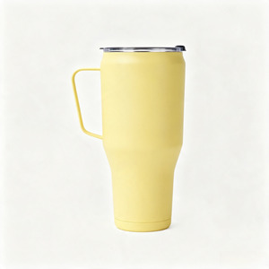 Gobelet isotherme grande capacité avec poignée, anti-transpiration, double paroi, en acier inoxydable 304, pour <span class=keywords><strong>café</strong></span> chaud et eau froide, idéal pour l'extérieur - Product Image 1