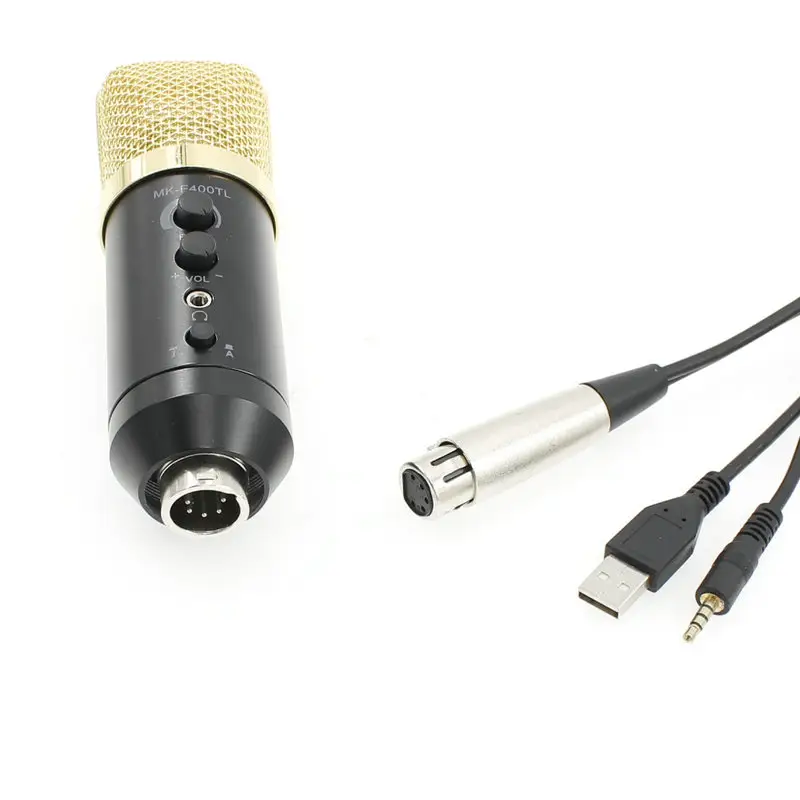 MK-F400TL Bằng Giọng Nói Trò Chuyện Âm Nhạc Nghe Tiếng Vang Hủy Bỏ Microphone Điện Thoại Di Động Condenser Microphone Cho Iphone Và Android