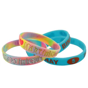 China Decoração Profissional Ecológica Reutilizável Qr Code Wristbands Cool Custom Silicone Wristband Eventos