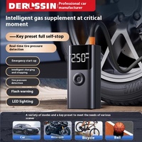 Alimentation de démarrage d'urgence tout-en-un 12V pour voiture et gonfleur de pneus avec lumière LED et batterie externe pour téléphone