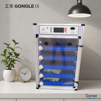 Incubateurs domestiques intelligents à double alimentation solaire et électrique, capacité 340 œufs, en PVC, vente directe en gros