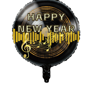 Nuovi Palloncini in Foil Rotondi Neri e Oro da 18 Pollici per Decorazioni di <span class=keywords><strong>Capodanno</strong></span> - Product Image 6
