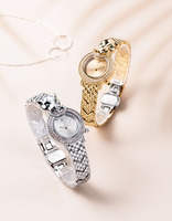 Blues RTS Jam Tangan Kuarsa Wanita, Arloji Quartz Desain Autentik Macan Tutul Kecil Modis