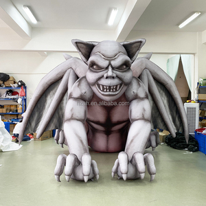 Nuevo diseño de luz LED de Halloween inflable vampiro murciélago Desmodus piedra tallada monstruo globo para publicidad - Product Image 1