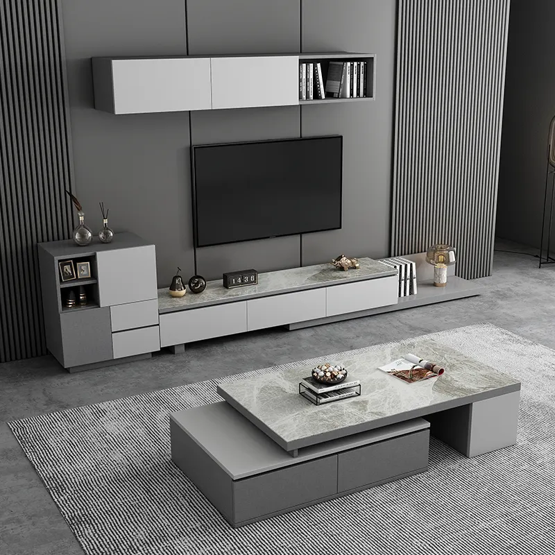 Nordic multifunctional coffee table TV cabinet combination living room wall cabinet side cabinet living room furniture