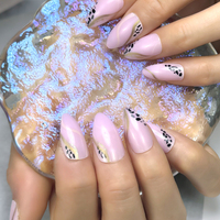 Proveedor Chino de Uñas Postizas Cortas, Estilo Stiletto y Almendrado, Uñas Artificiales Personalizadas