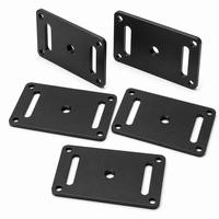Placa de Montaje para Celda de Carga, Soporte de Acero con Recubrimiento de Polvo Negro para Base de Sensor de Peso de Báscula Electrónica, Tamaño Personalizado Disponible