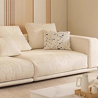 Canapé d'angle en tissu en forme de L au design moderne, trois places, multifonctionnel, canapé de luxe pour salon, pour hôtel et villa