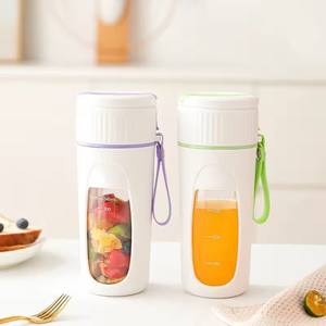 Wholesale China Hot Sale Gift New Small Wireless <b>Mini</b> Portable Fruit Mixer <b>Bottle</b> 400ml Capacity Rechargeable Usb 6 Blades - Product Image 1