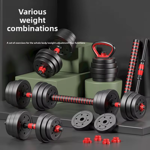 <span class=keywords><strong>Kit</strong></span> d'entraînement de force multifonctionnel pour la maison : Kettlebell et barre d'<span class=keywords><strong>haltères</strong></span> réglables de 50 <span class=keywords><strong>kg</strong></span> avec logo personnalisé - Product Image 2