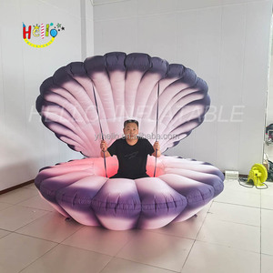 Modelo de concha de mar iluminada con Led para puesta en escena, concha marina inflable para boda, evento, publicidad, decoración de fiesta - Product Image 3