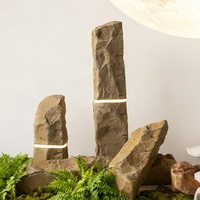 Pilier lumineux en pierre artificielle pour aménagement paysager, bande lumineuse décorative pour vitrine intérieure et accessoire scénique