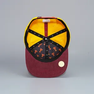 Topi Snapback bordir 3d tepi datar kustom topi olahraga kustom dengan Logo topi De Beisebol grosir topi Hip Hop untuk pria