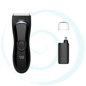 IPX7 impermeable inalámbrico hombres nariz recargable cerámica hoja cuerpo afeitadora recortadora 600mAh batería <span class=keywords><strong>corte</strong></span> ajustable inglés - Product Image 1