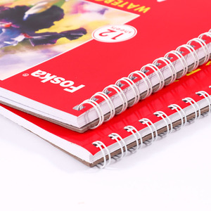 Bloc de papier aquarelle pour artistes FOSKA, couverture rigide, 24 pages, 140 LB/300 GSM, 8,3 x 1,7 pouces, reliure spirale, pour peinture humide ou sèche - Product Image 4