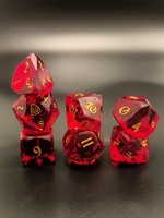 Dés à jouer en pierres précieuses naturelles à 7 faces, gravés D&D, prix de gros, personnalisables en usine, coupe diamant, vente chaude