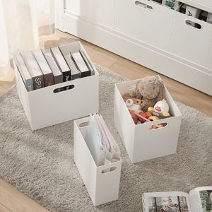 Clothes Toys Snacks Miscellaneous Thickened Large Capacity Book Rack <b>Storage</b> <b>Box</b> <b>with</b> <b>Lid</b> - Product Image 2