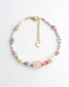 定制批发友谊手链饰品小金不锈钢珠2毫米3毫米4毫米宝石串珠手链女 - Product Image 2