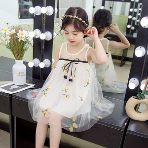 Dernières créations de robes sans manches brodées pour filles, vêtements pour enfants, robes pour bébés, vêtements pour filles - Product Image 1