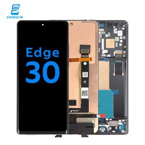 Alta <span class=keywords><strong>luz</strong></span> LCD <span class=keywords><strong>precio</strong></span> de fábrica móvil pantallas digitalizador montaje original para Motorola Edge 30 pro neo Fusion ultra - Product Image 1