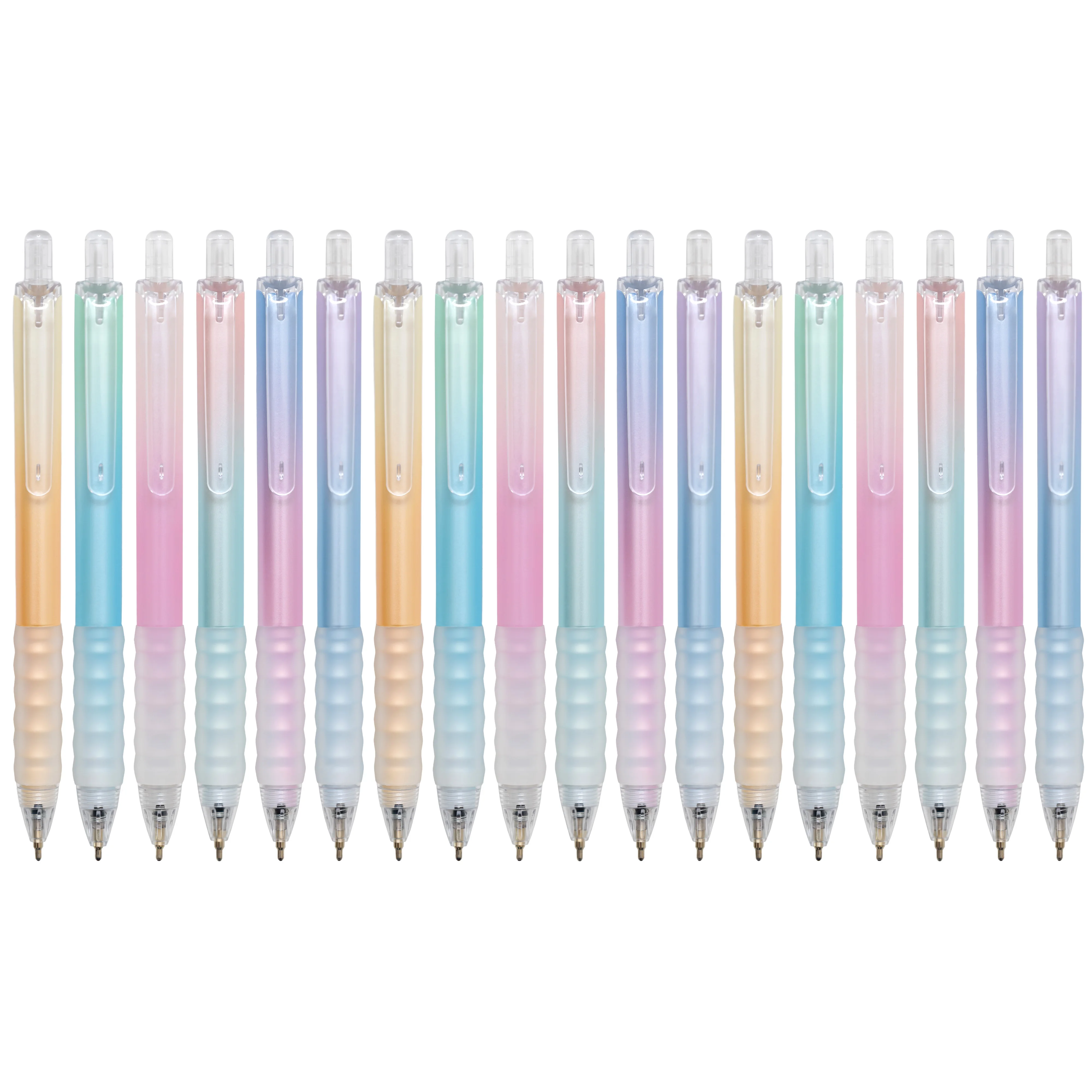 Hot Sale High Quality Candy Color Gradient Ballpoint Pen Writing Comfortable Pen with Custom Logo