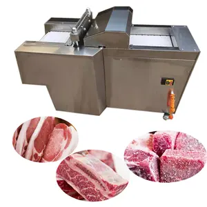 Knochen lose Steak Fleisch würfels chneide maschine kommerzielle gefrorene Fischs chneide maschine Schweine kotelett schneider Fleisch Rindfleisch ruckartige Schneide maschine