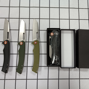 LH957 بوشكرافت 59HRC حجر غسل D2 شفرة قابلة للطي مقبض ميكروكارتا جودة عالية التخييم في الهواء الطلق بسكين - Product Image 4