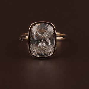 Anillo de Diamante Cultivado en Laboratorio de 7 Quilates para Mujer, Plata, Oro de 10K, Oro de 14K, Oro de 18K, Joyería Fina de Lujo para Compromiso y Boda, Chapado en Oro - Product Image 1