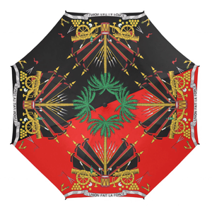 Nuovo Ombrello con Bandiera e Mappa di Haiti, Ombrello Automatico Retrò con Protezione UV, Antivento, da Viaggio, Vendita all'Ingrosso - Product Image 2