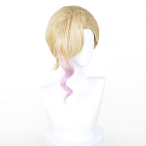 Peluca de Cosplay de Zootopia 2, Nueva, al por Mayor, 30 cm, Rubia Corta, Mezcla de Colores, Sintética, Resistente al Calor, Estilo Anime - Product Image 4