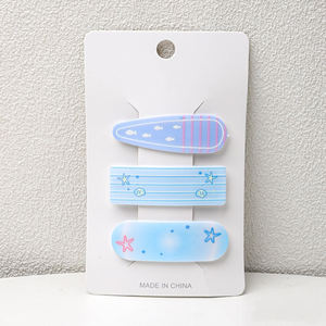 Mio คลิป bb รูปการ์ตูนน่ารัก3ชิ้น/เซ็ตคลิปหนีบผมลายปลาชุดกิ๊บโลหะด้านข้างสำหรับเด็กแฟชั่นเครื่องประดับสำหรับเด็กผู้หญิง - Product Image 5