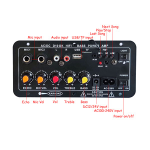 Scheda amplificatore D10 <span class=keywords><strong>BT</strong></span> AUX TF Card USB 30-120W per 4 Ohm 40W altoparlante 110V 220V 12V 24V modulo amplificatore Audio - Product Image 4