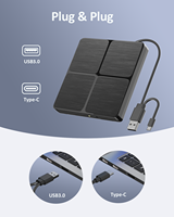 Offerta Speciale: Unità Blu-ray Esterna USB 3.0 Type-C, Masterizzatore Blu-ray Portatile Plug & Play, Lettore/Scrittore BD DVD CD per PC, Vendita all'Ingrosso