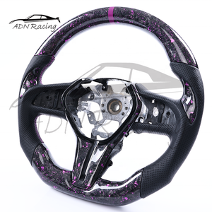 Volante de Coche Personalizado en Fibra de Carbono con Palanca de Cambios, Color Morado Forjado, para Infiniti Q50 Q60 QX80 2018+ (Venta al Por Mayor) - Product Image 1