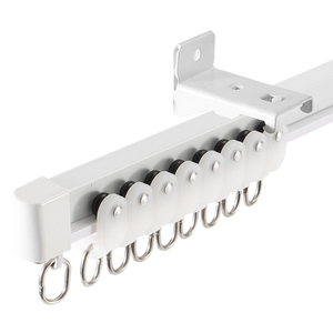 Wall Mount Flexible Bend <b>Curtain</b> Rail Custom Curvature Bay Window <b>Curtain</b> Track For Living Room Bedroom Arc Window - Product Image 2