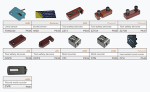 Chinesischer Hersteller Großhandel Maßgefertigte OOPS-Form Sicherheitsverschluss OOPS-D-A-<span class=keywords><strong>C</strong></span> Stahl Verstellbarer Fahrzeugformenschutz nach JIS-Standard Timould - Product Image 5
