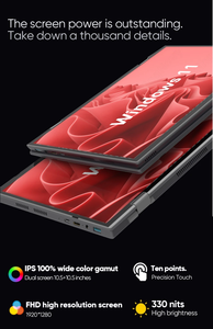 Nuevo Portátil 2 en 1 Yoga 360 Mini Office con Intel N100, Pantalla Táctil IPS <span class=keywords><strong>Dual</strong></span> de 10.5'' 1920x1200, <span class=keywords><strong>Windows</strong></span> 11, Laptop/Tablet PC Intel - Product Image 6