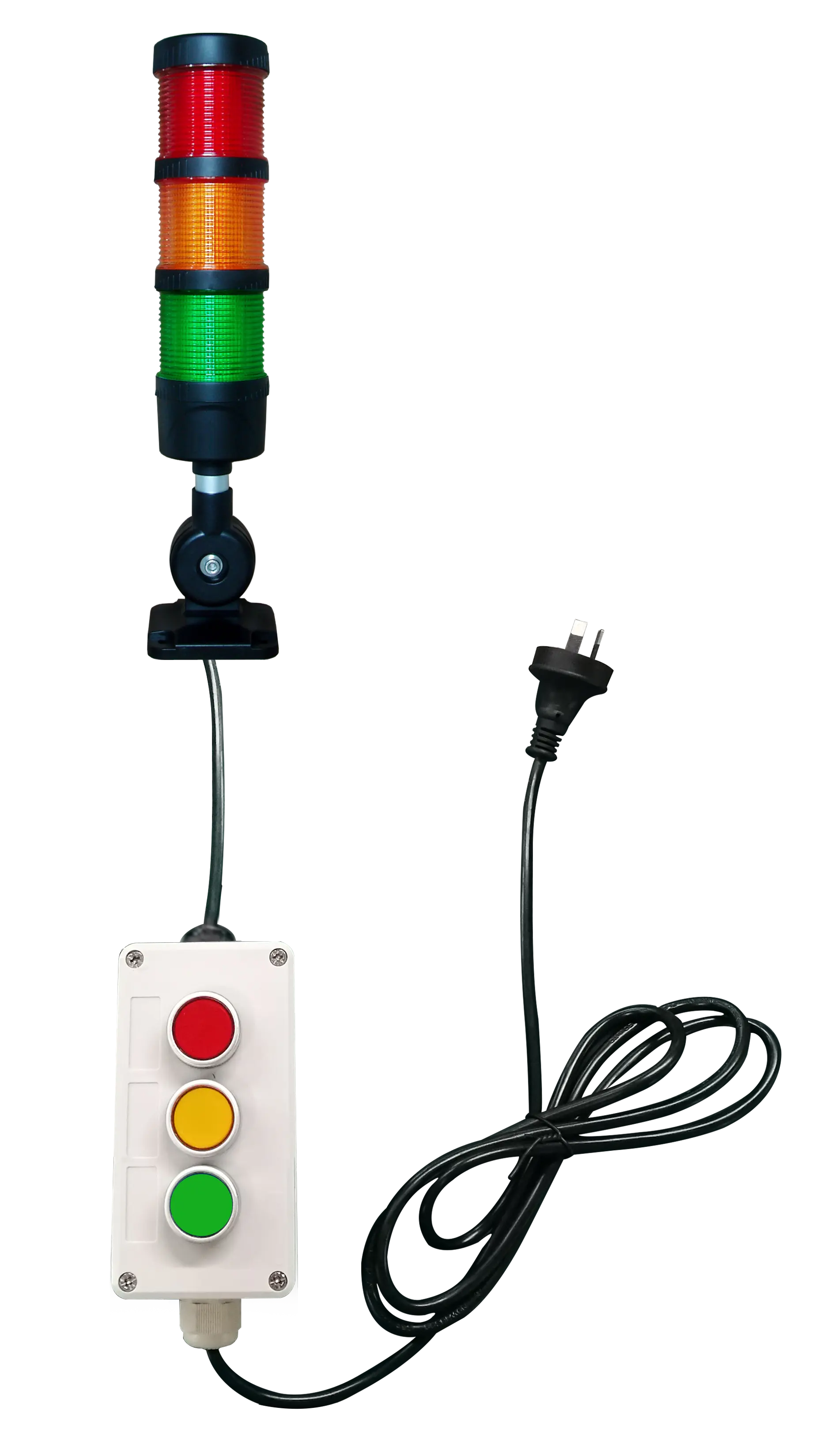 Luz de aviso de pilha led série ONN-M4, com botão controlado rygbw