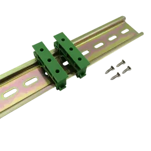 35Mm Din Rail C45 Rail Pcb Montage Adapter Printplaat Pcb Beugel Stationaire Barrière Montagebeugel Voor Pcb