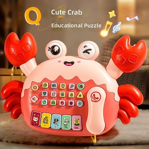 Téléphone jouet multifonctionnel <span class=keywords><strong>pour</strong></span> enfants, jouet d'apprentissage précoce avec chansons et musique, lecteur d'histoires <span class=keywords><strong>pour</strong></span> la petite enfance Crab Story - Product Image 2