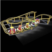 Roller coaster jouet piste chariot à vendre 9d vr chaise parc d'attractions roues fou souris tyrolienne arrière-cour en plastique montagnes russes