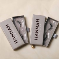IShero Private Labels – Boîte à cils couleur nude, demi-cils 3D naturels, emballage pour cils d'angle