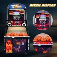 Machine d'arcade de basket-ball Super Slam Dunk, jeu de basket-ball de rue à monnayeur avec affichage des scores LED